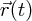 $ \vec{r}(t) $